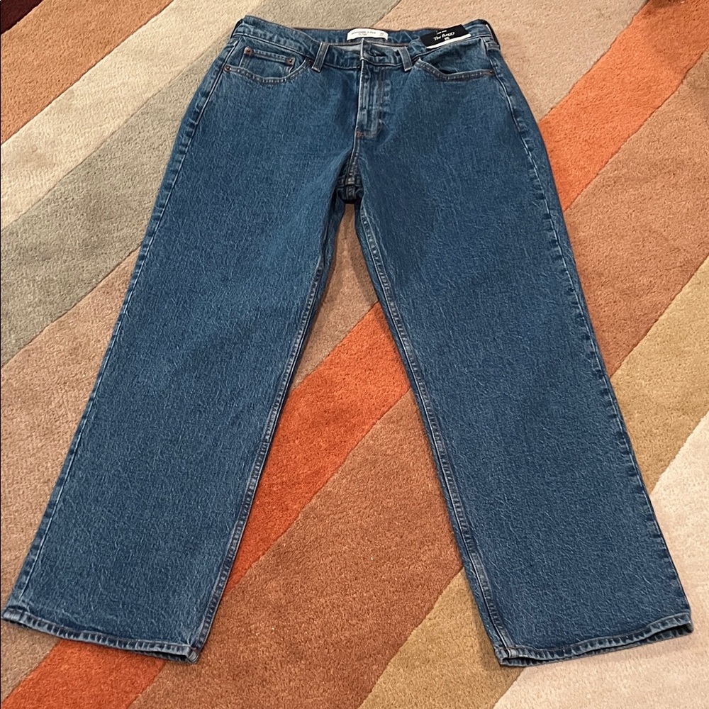 Abercrombie & Fitch Blue Wide Leg Jeans NWT